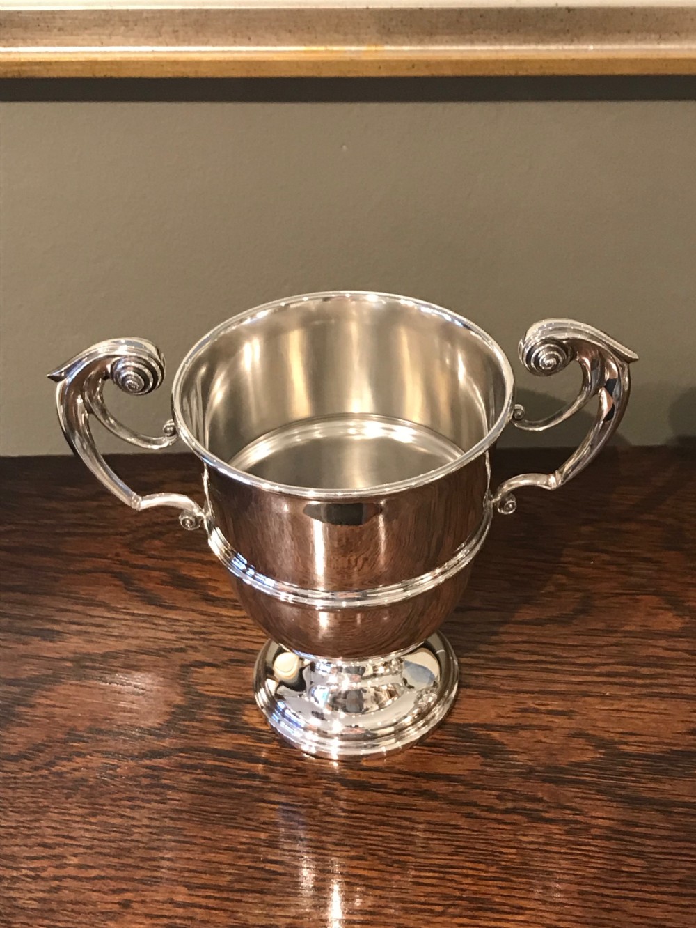 Edwardian Solid Silver Trophy Cup, 1904 View II
