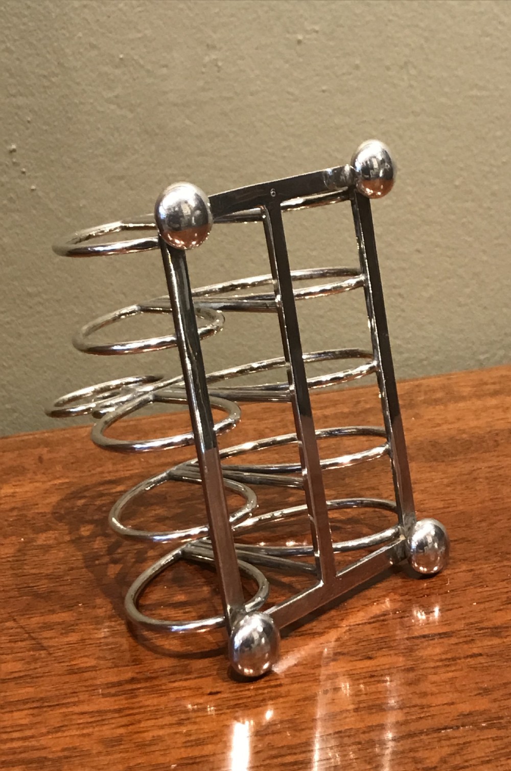A good George V Solid Silver Toast Rack, Chester 1913 View IV