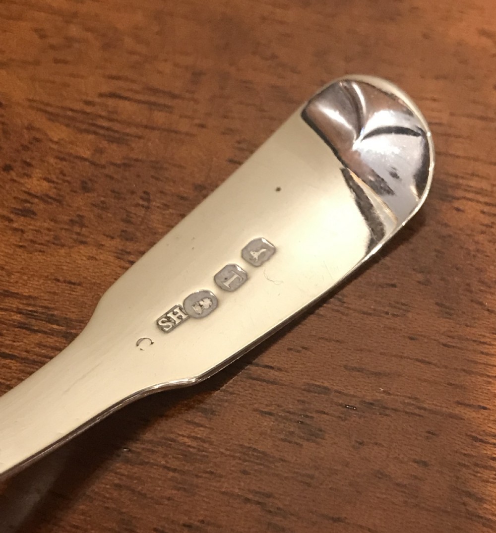 George III solid silver sifter spoon, 1814 View VI