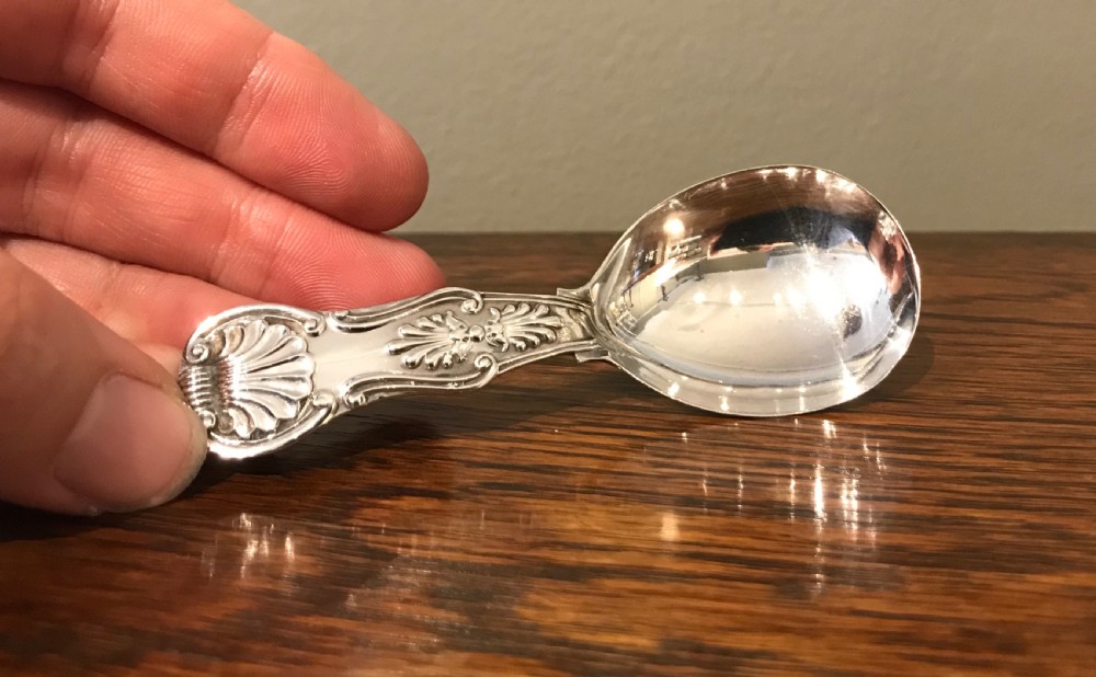 Early Victorian Silver Caddy Spoon, Newcastle