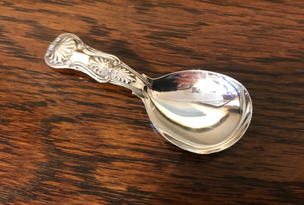Early Victorian Silver Caddy Spoon, Newcastle View II