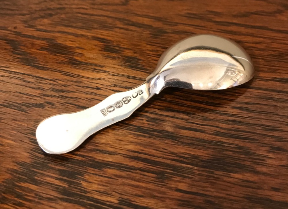 Early Victorian Silver Caddy Spoon, Newcastle View III