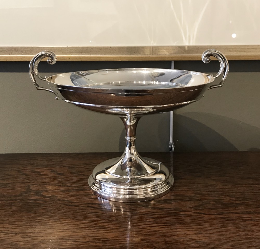 Edwardian Solid Silver Tazza by Walker & Hall View II