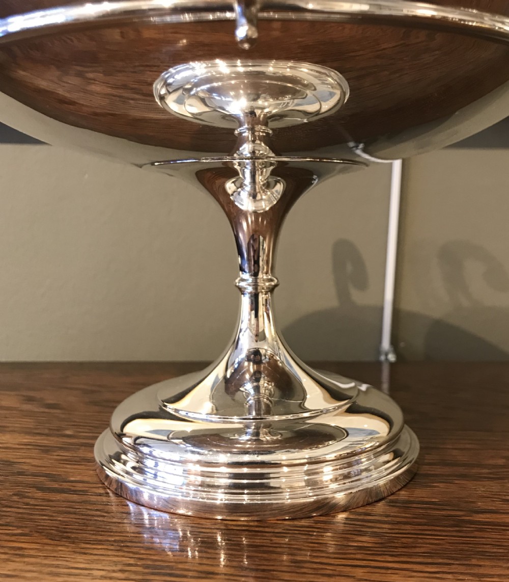 Edwardian Solid Silver Tazza by Walker & Hall View IV