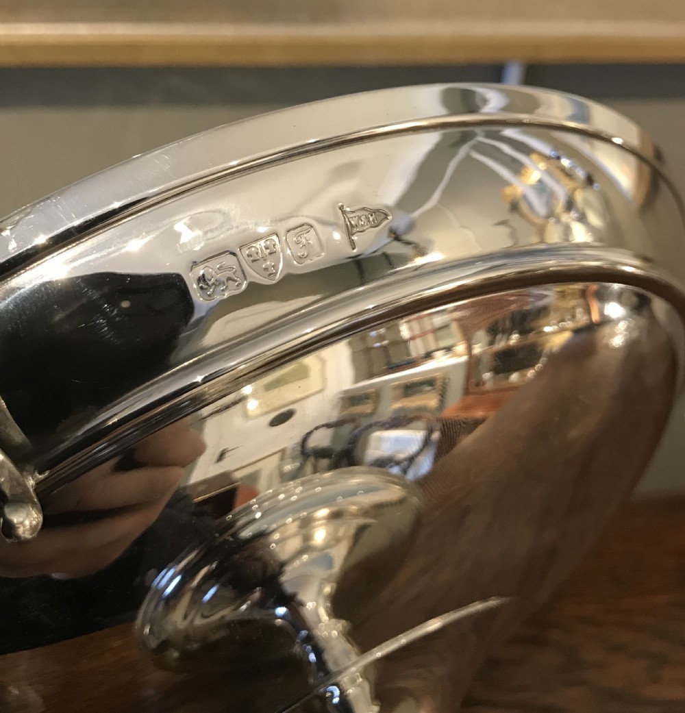 Edwardian Solid Silver Tazza by Walker & Hall View VI
