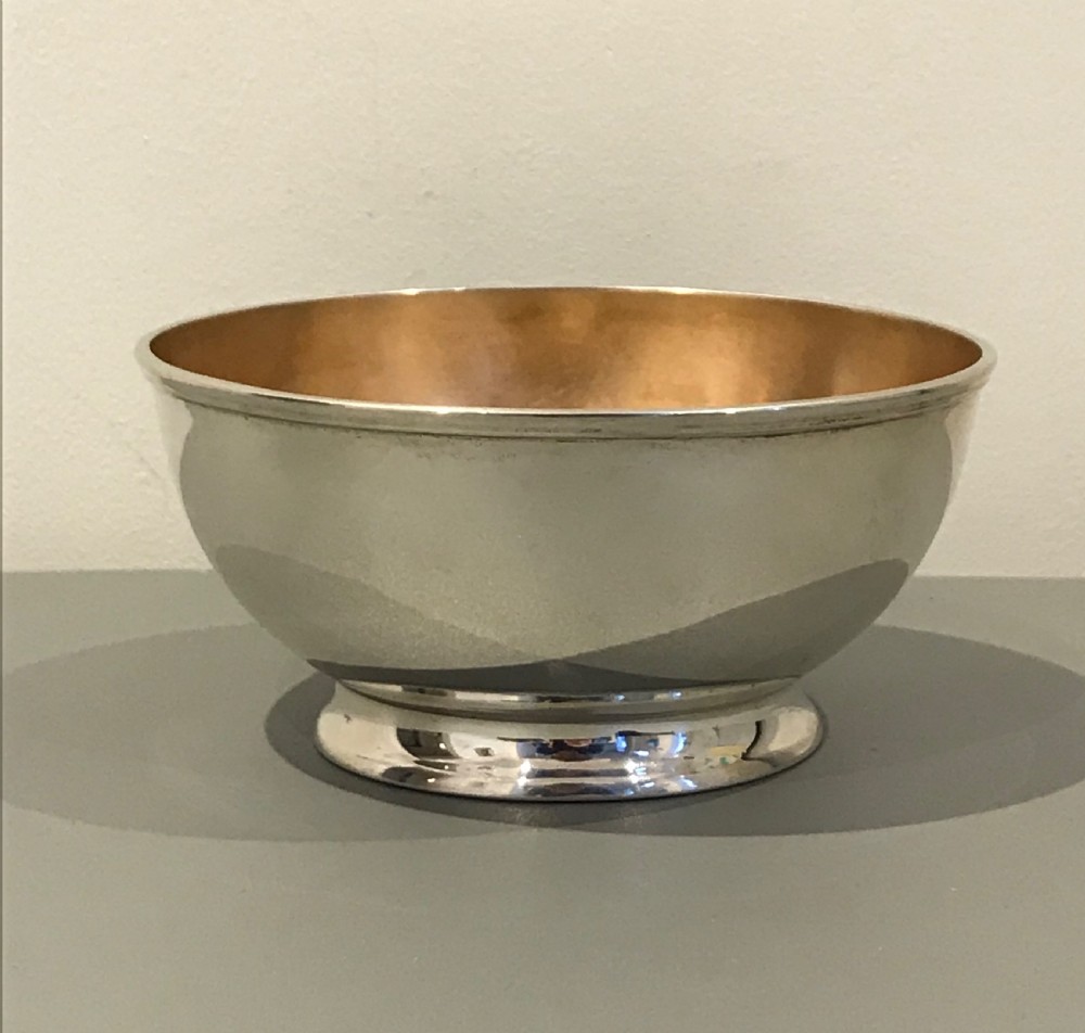Late Victorian Solid Silver Bowl, 1901 View IV
