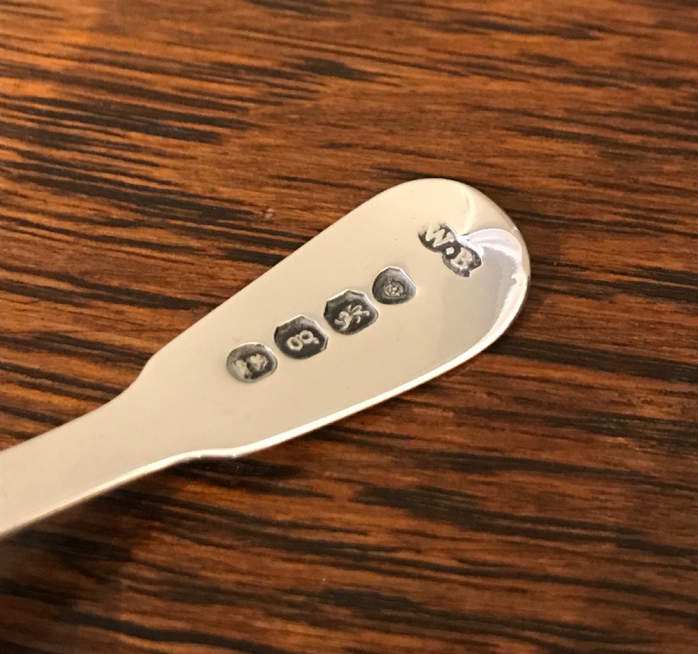George IV Solid Silver Caddy Spoon View VI