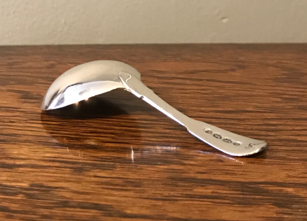 George IV Solid Silver Caddy Spoon View VII