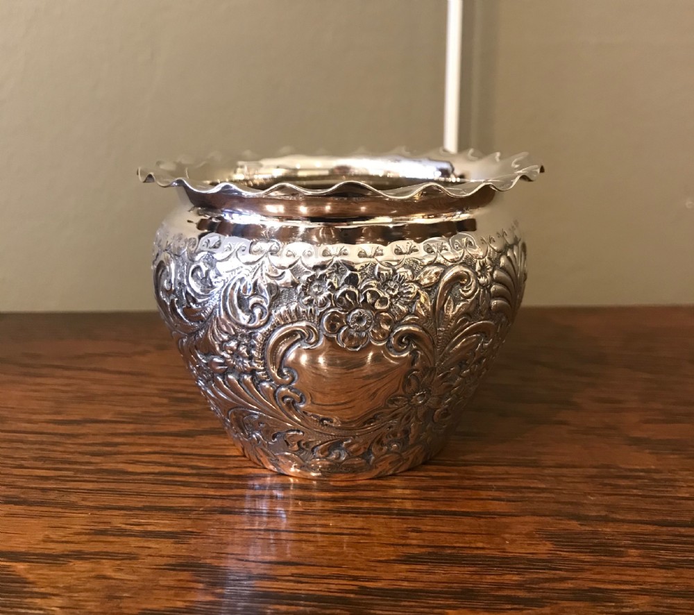 Victorian Solid Silver Bachelors Tea Set, 1894 View VII