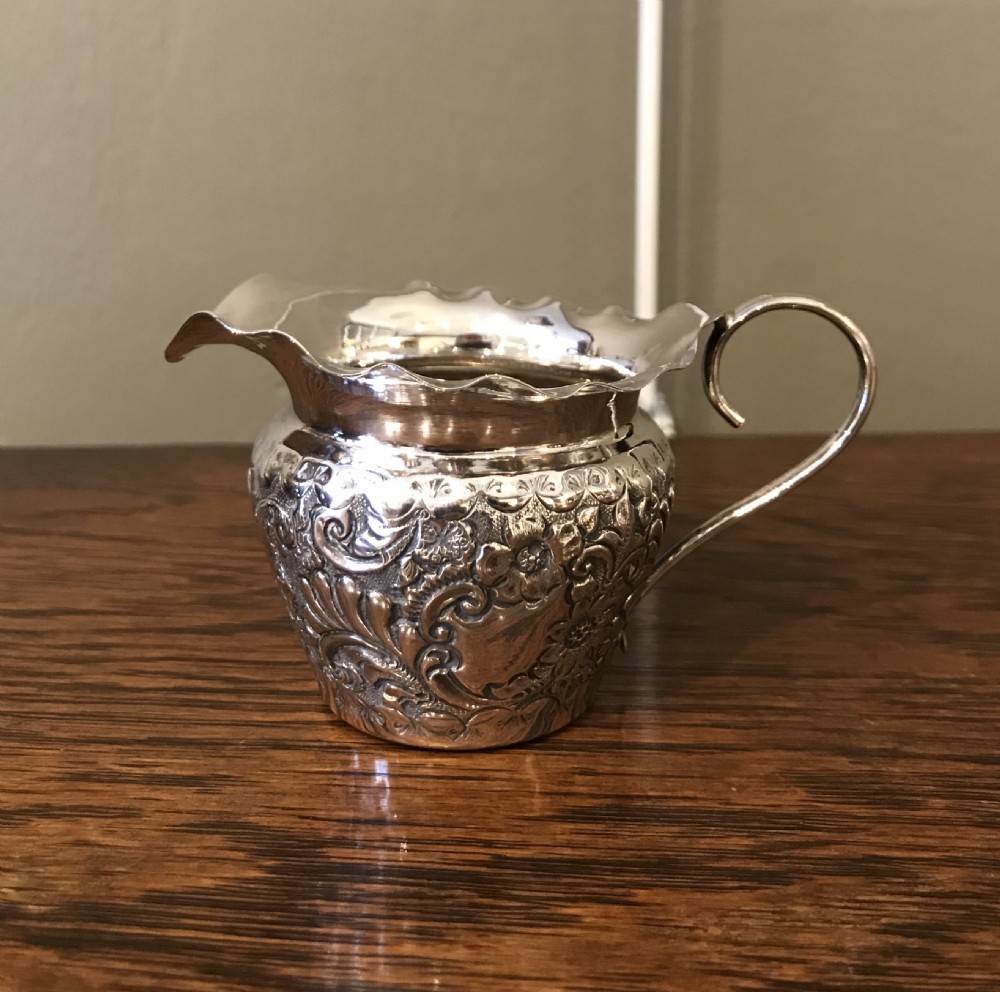 Victorian Solid Silver Bachelors Tea Set, 1894 View XI