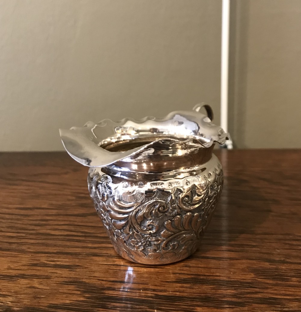 Victorian Solid Silver Bachelors Tea Set, 1894 View XII