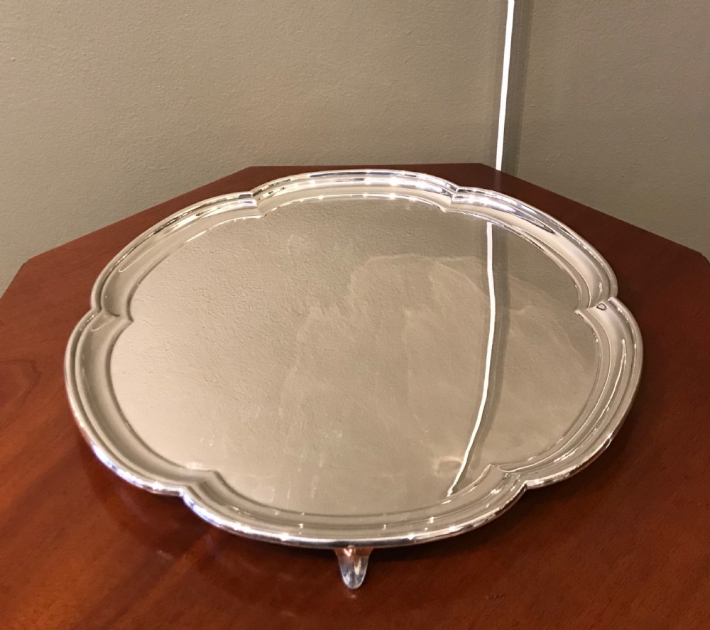 Large George V Silver Drinks Tray, 1931