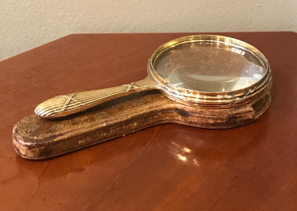 Wonderful Silver Gilt Magnifying Glass by Boin Taburet View VIII