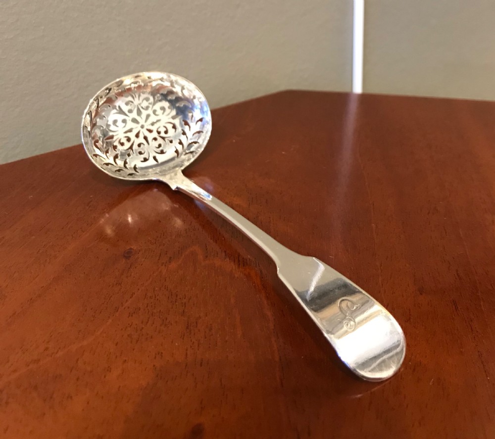 Quality William IV Silver Sifter Spoon View II