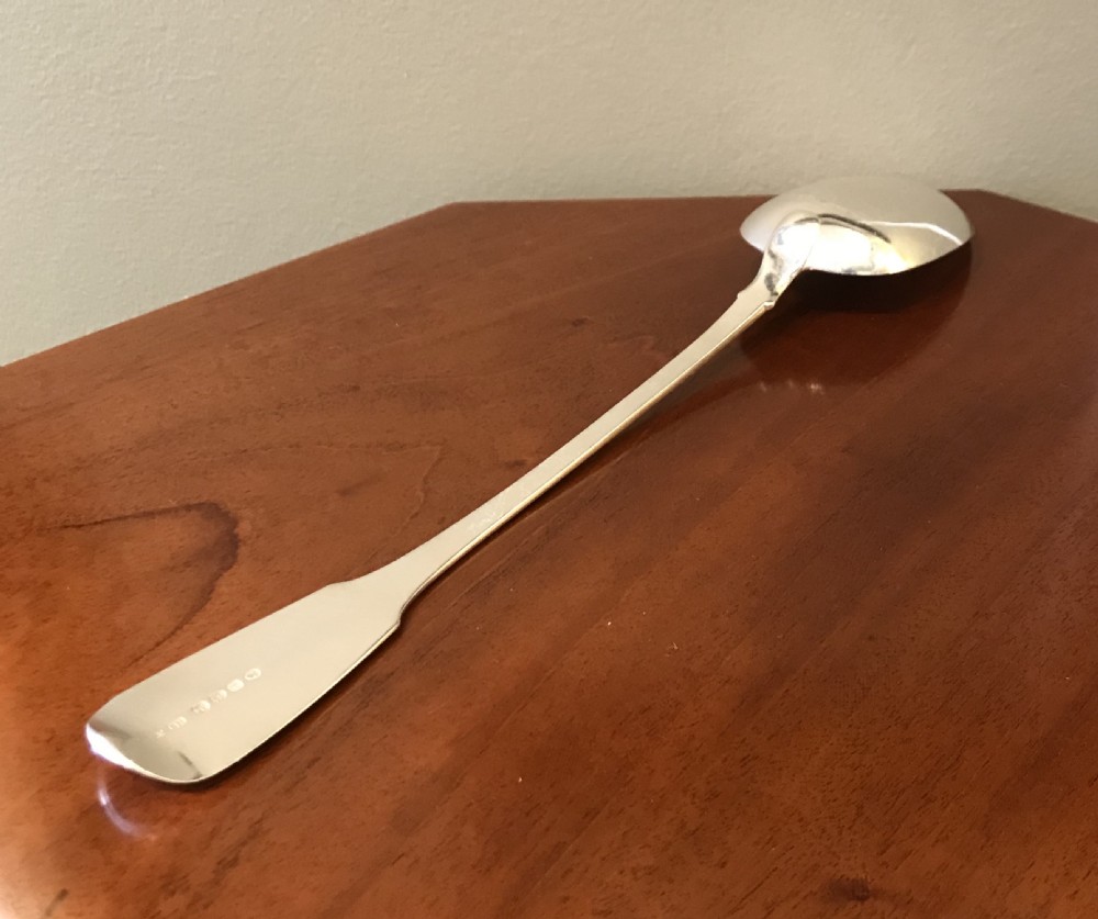 Superb George III Silver Basting Spoon by Solomon Hougham View III
