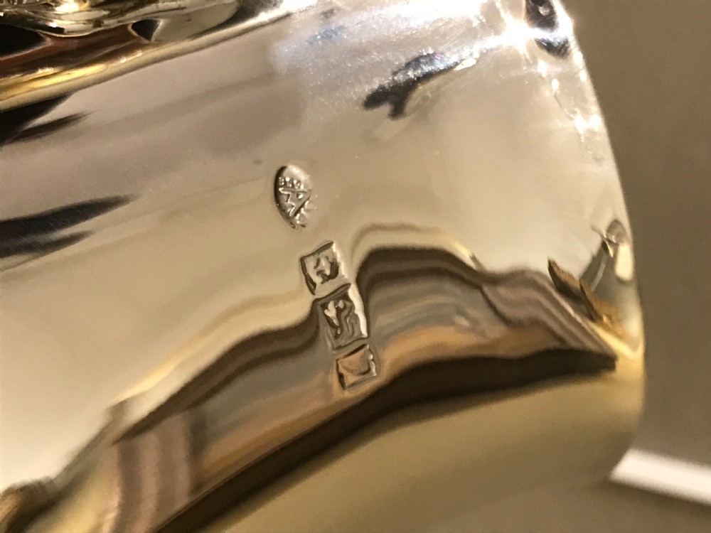 Solid Silver Pint Tankard, Adie Brothers View II