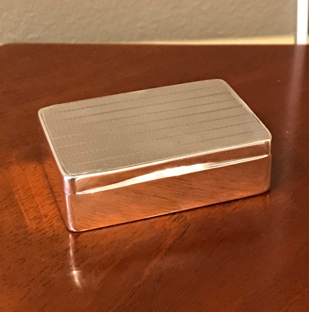 George V Silver Vesta Box by Sampson & Mordan