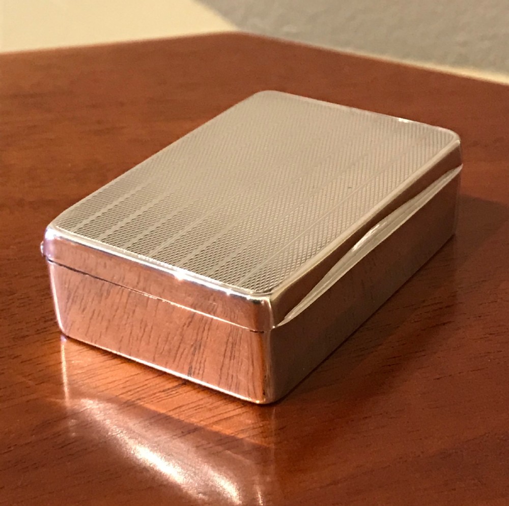 George V Silver Vesta Box by Sampson & Mordan View II