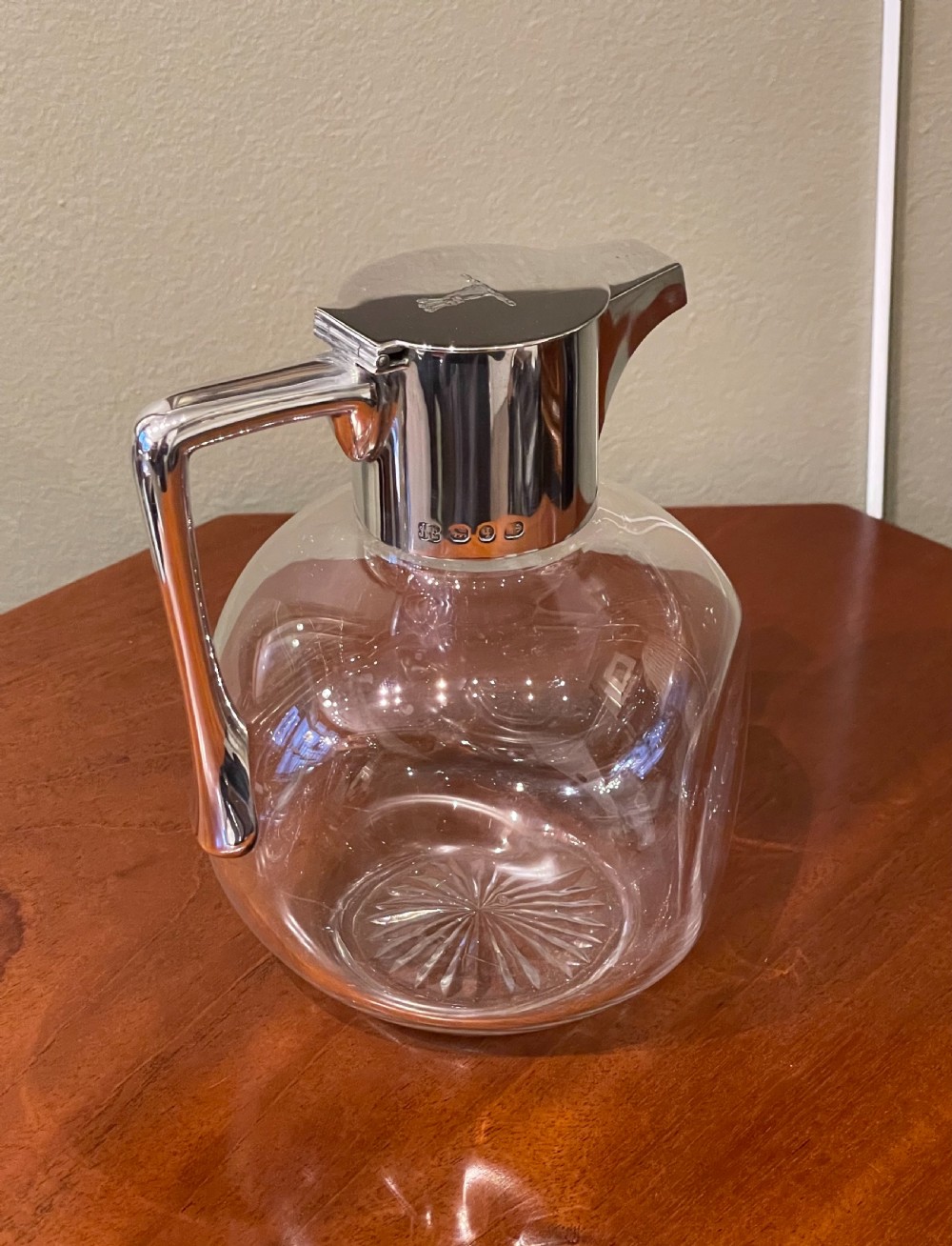 Rare Arts & Crafts Silver Claret Jug by Hukin & Heath View IV