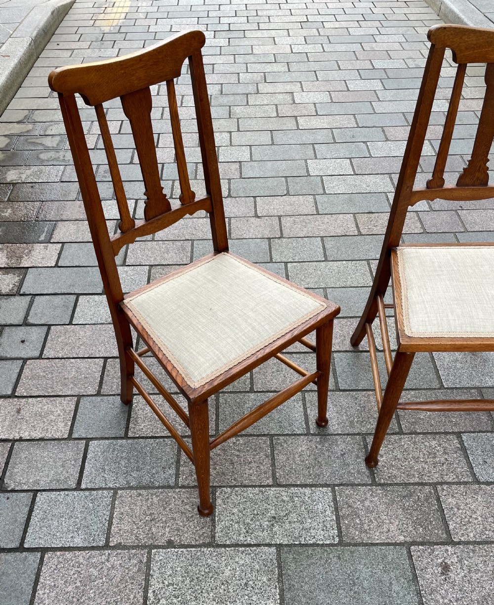 Pair of Arts & Crafts Oak Chairs View II