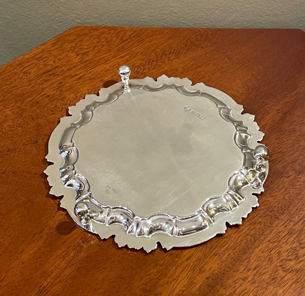 A good George V Solid Silver Card Tray View II
