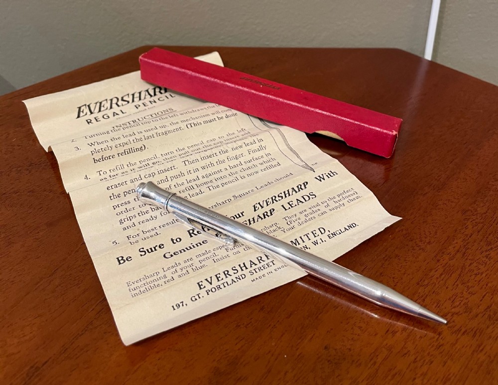 Solid Silver Pencil, ‘Eversharp’, London