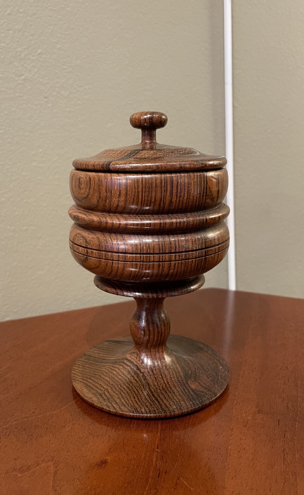Fine Regency Period Rosewood Spice Jar