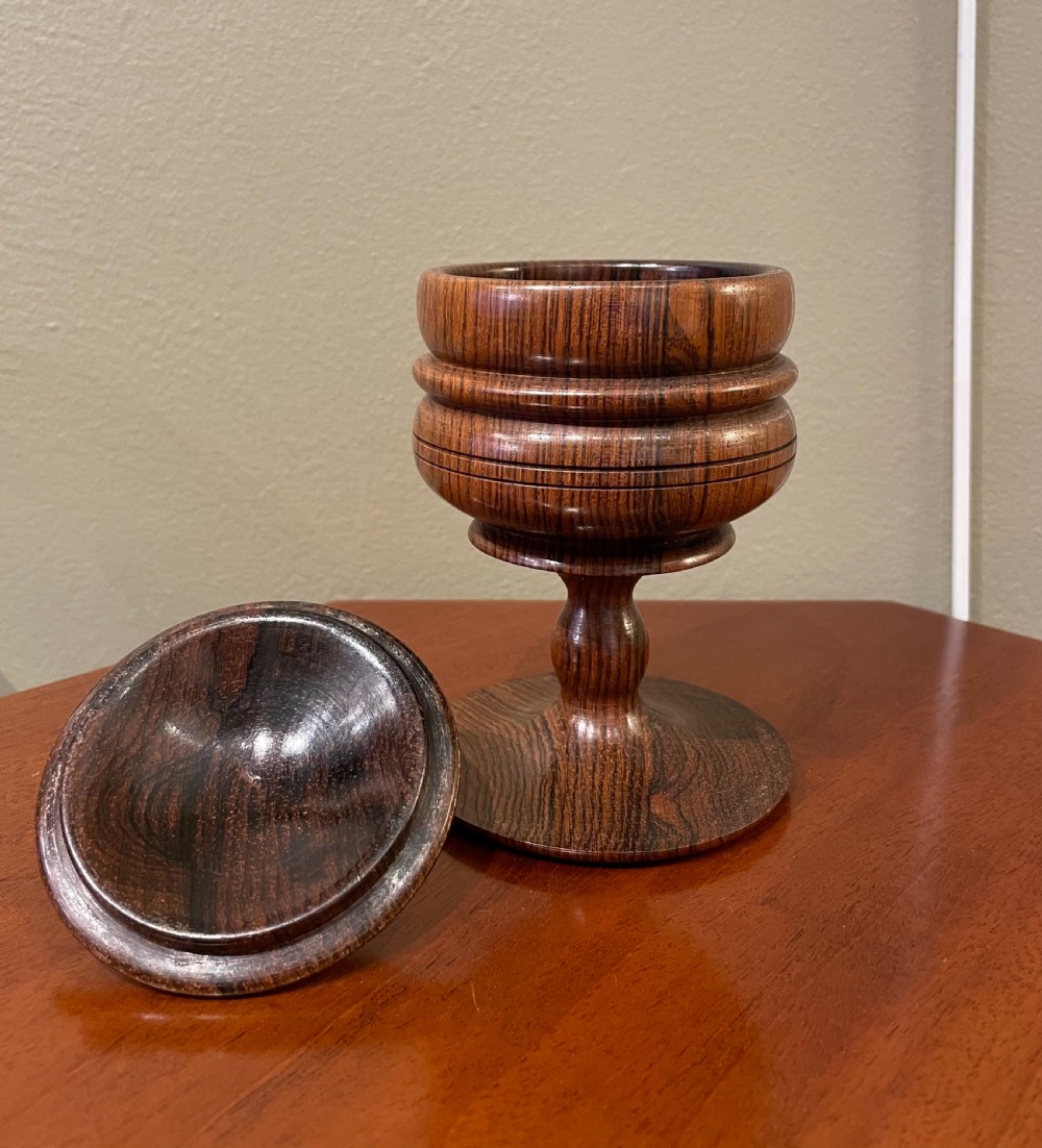 Fine Regency Period Rosewood Spice Jar View V