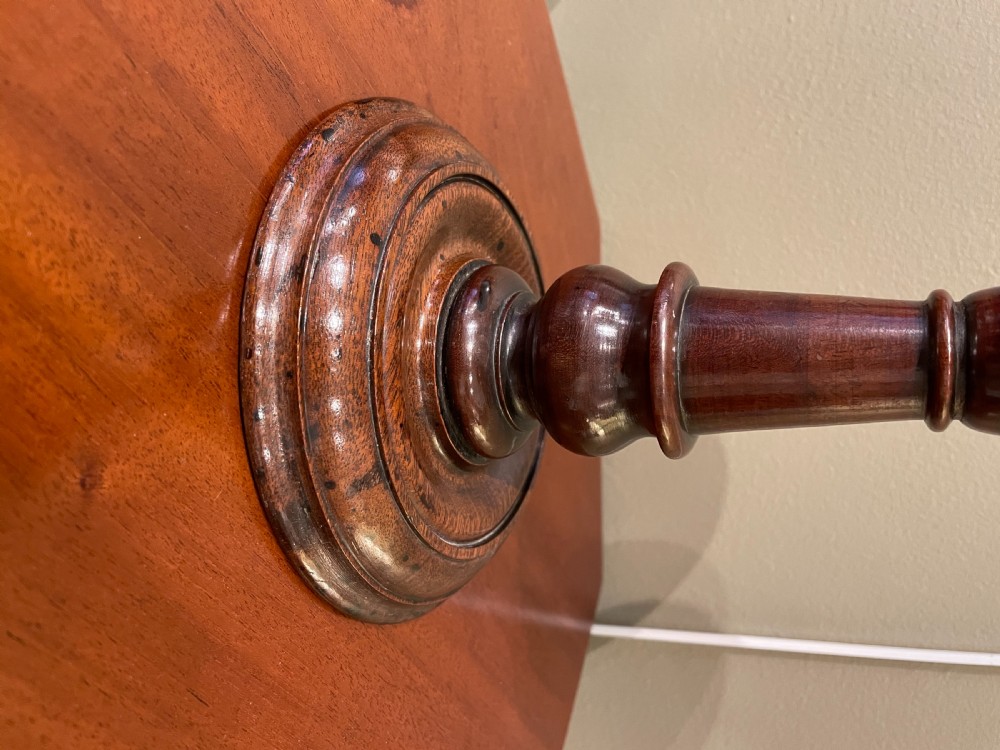Fabulous Georgian Mahogany Candle Stand View VIII