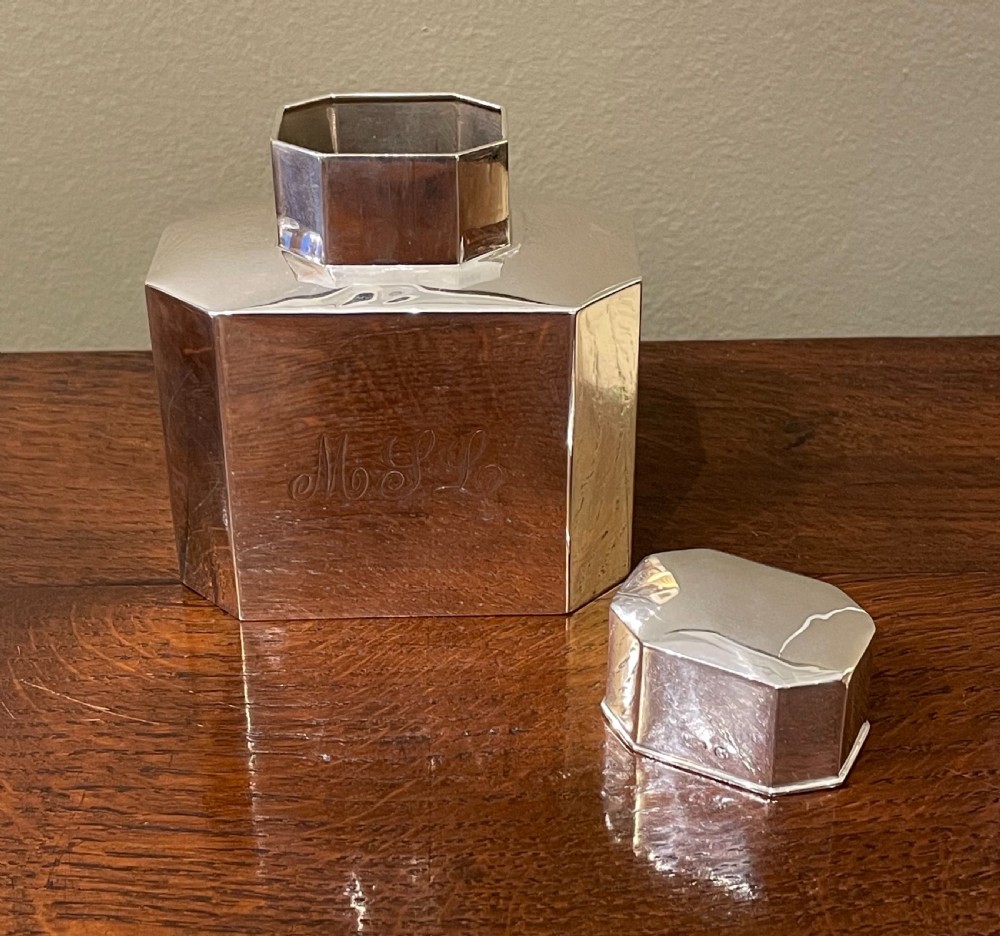 Victorian Silver Tea Caddy, 1897 View VII