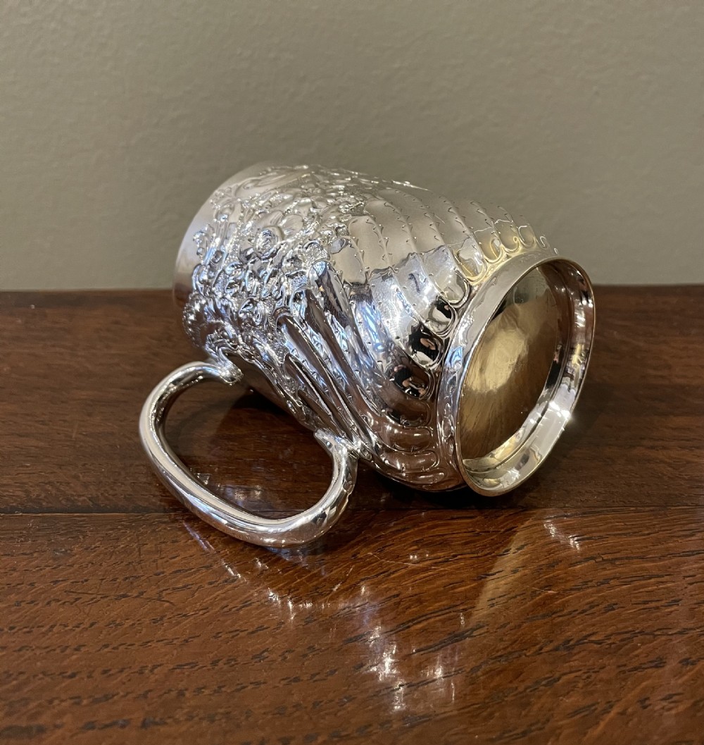 Quality Victorian Silver Christening Mug View IV