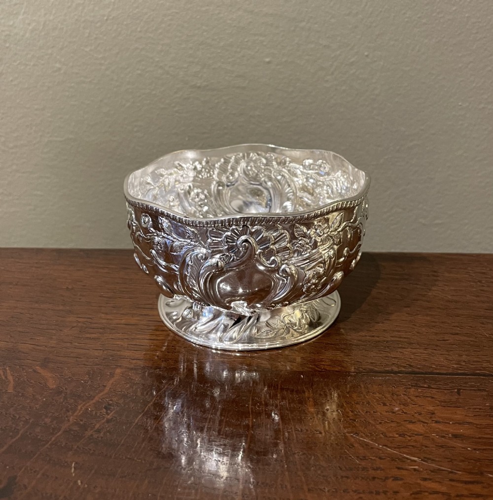 Very Attractive Victorian Silver Bowl, 1889