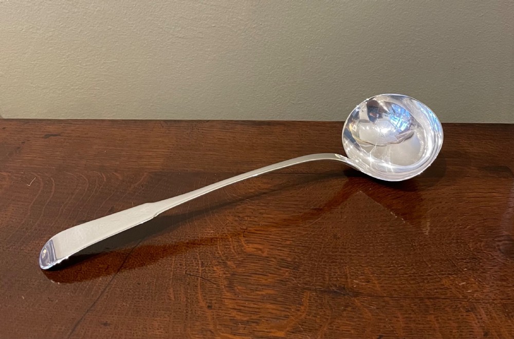 Large George III Scottish Silver Ladle, 1817
