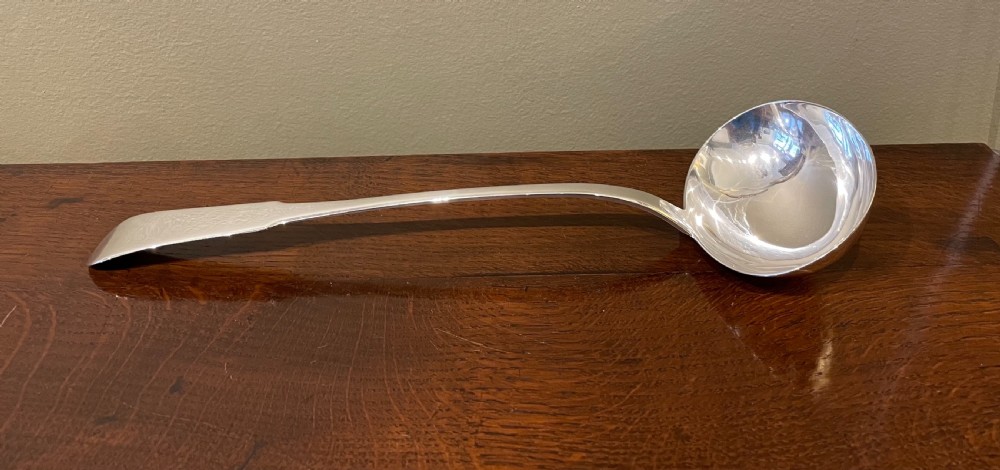 Large George III Scottish Silver Ladle, 1817 View III