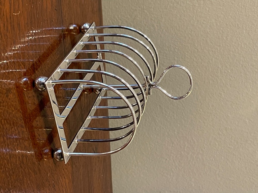 Victorian Silver Toast Rack, 1896 View V