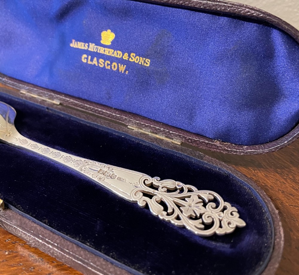 Edwardian Solid Silver Spoon, 1909 View II