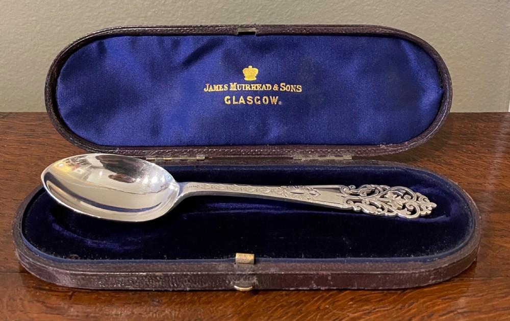 Edwardian Solid Silver Spoon, 1909 View III