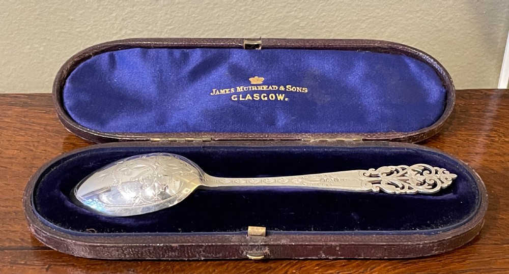 Edwardian Solid Silver Spoon, 1909 View IV