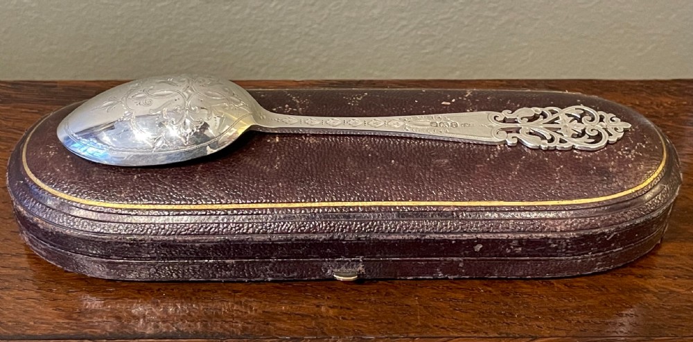 Edwardian Solid Silver Spoon, 1909 View VI