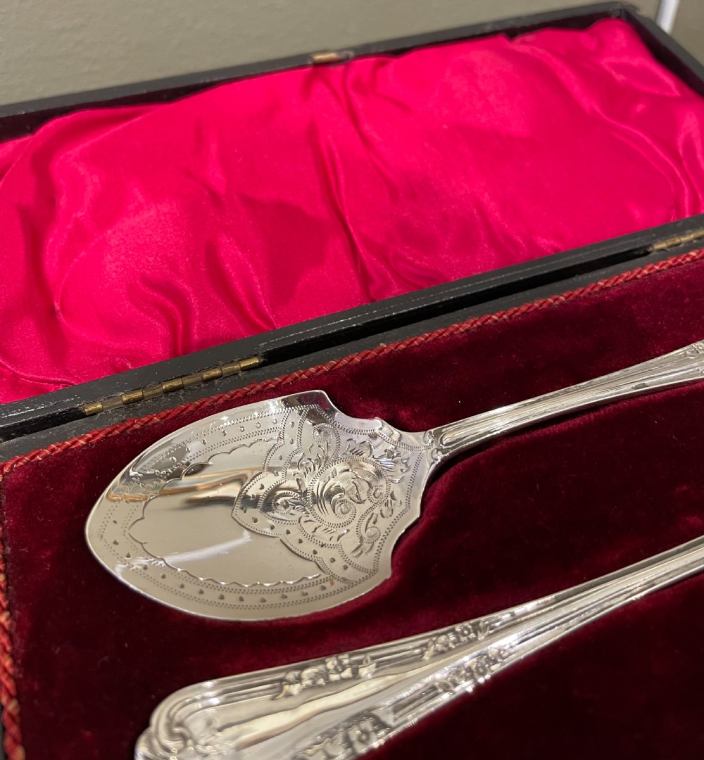 Quality Edwardian Silver Jam Preserve Spoons, 1911 View IV