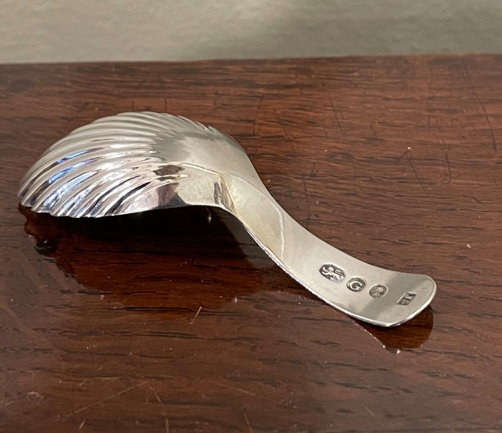George III silver caddy spoon, Josiah Snatt View V