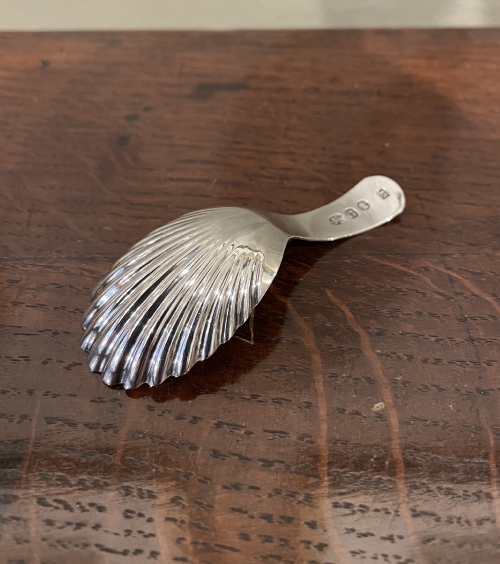 George III silver caddy spoon, Josiah Snatt View IX
