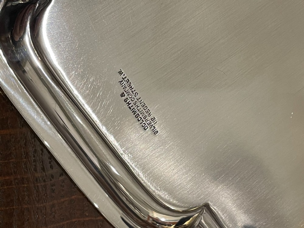 George II Style Silver Card Tray, Goldsmiths & Silversmiths Co View VII