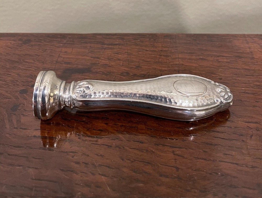 Edwardian Silver Wax Seal, Chester 1910
