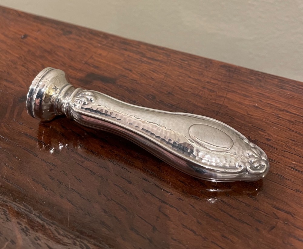 Edwardian Silver Wax Seal, Chester 1910 View II