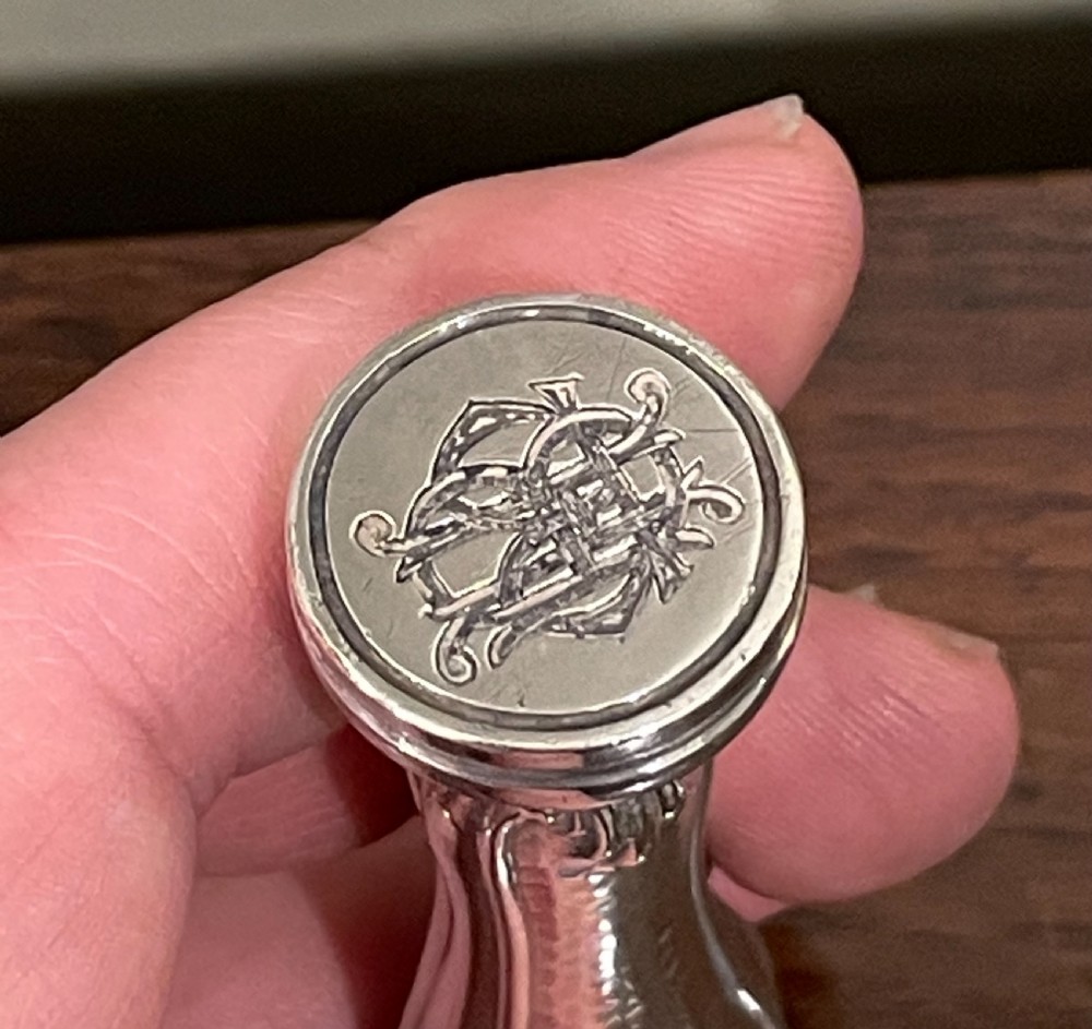 Edwardian Silver Wax Seal, Chester 1910 View VII