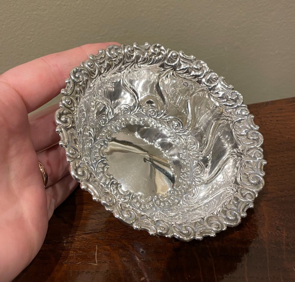 Pretty Victorian Silver Bowl View II