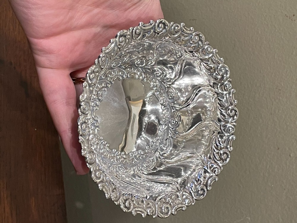Pretty Victorian Silver Bowl View III