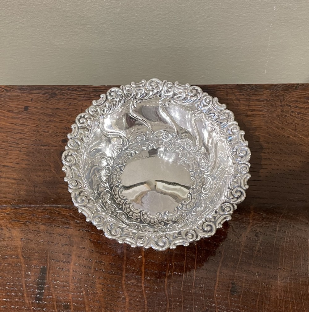 Pretty Victorian Silver Bowl View IV