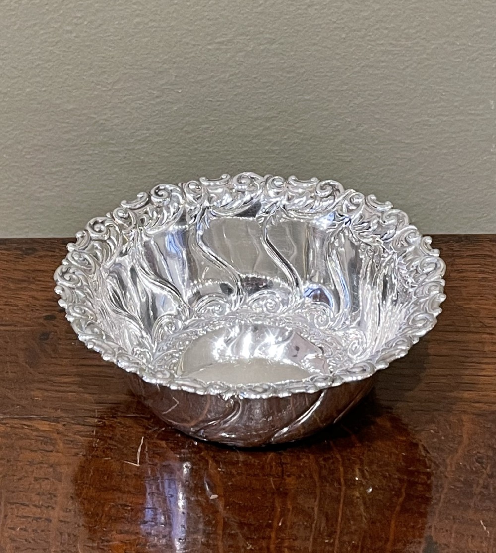 Pretty Victorian Silver Bowl View VI